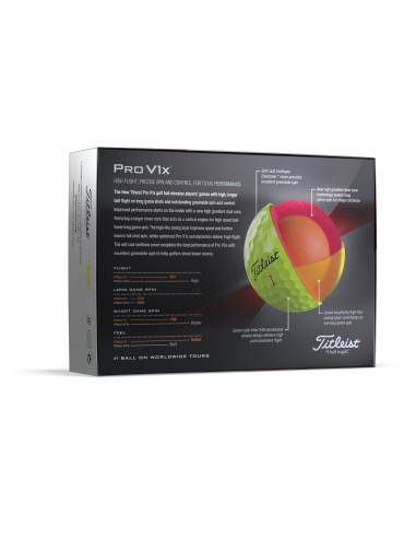 Bolas golf Titleist PRO V1/V1X 2023