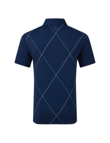 Footjoy Raker Print Lisle 81603 men golf Polo shirt