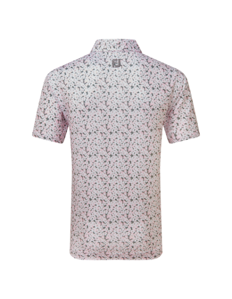 Footjoy Primrose Print Lisle 81568/81570 men golf Polo shirt