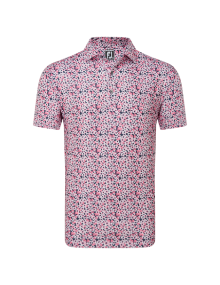 Polo golf hombre Footjoy Primrose Print Lisle 81568/81570