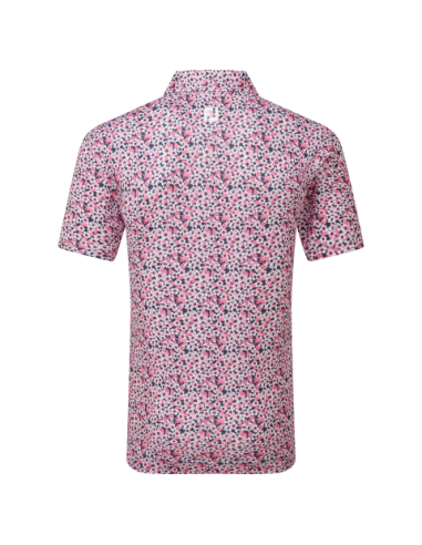 Footjoy Primrose Print Lisle 81568/81570 men golf Polo shirt