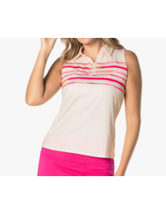 Polo golf Lucky in Love Shock N´Awe Zip Tank GT232-X10108
