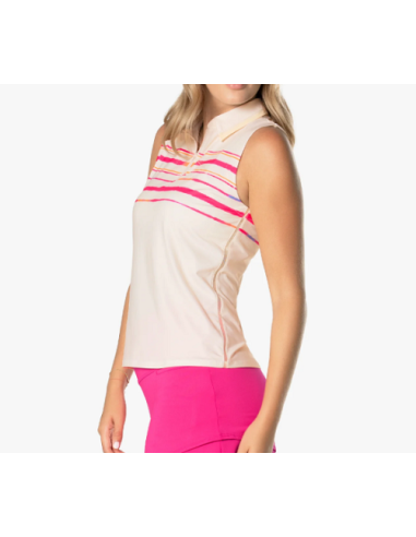 Polo golf Lucky in Love Shock N´Awe Zip Tank GT232-X10108