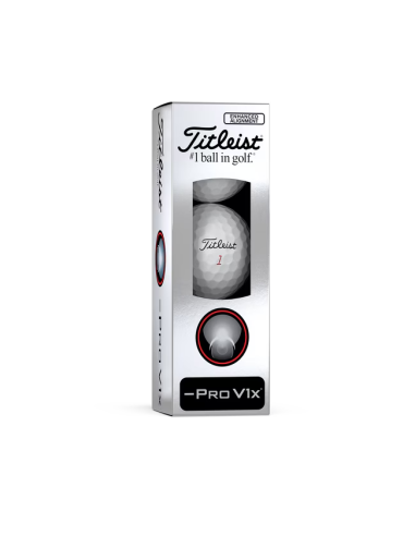 Bolas golf Titleist Pro V1x Left Dash Enhancement Alignment