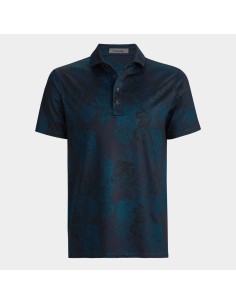 G/Fore Stamped Floral men golf Polo shirt