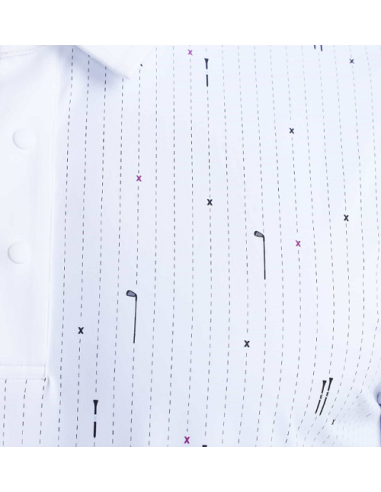 Polo golf hombre PXG Athletic Fit Golf Icons Pin Stripe