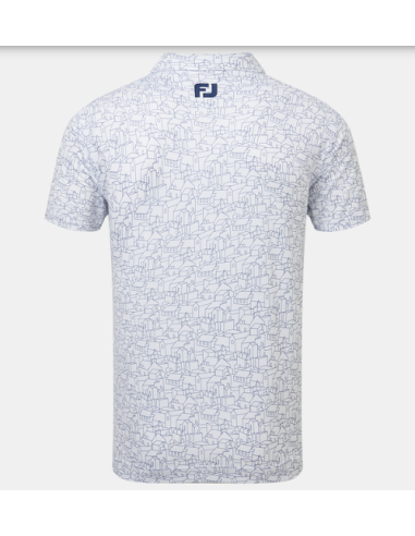 Polo golf hombre Footjoy Scottish Town Print 31936