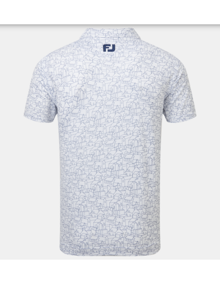Footjoy Scottish Town Print 31936 men golf polo shirt