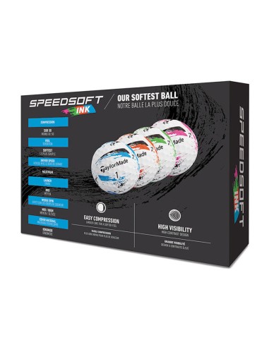 Bolas golf TaylorMade SpeedSoft Ink 2.0