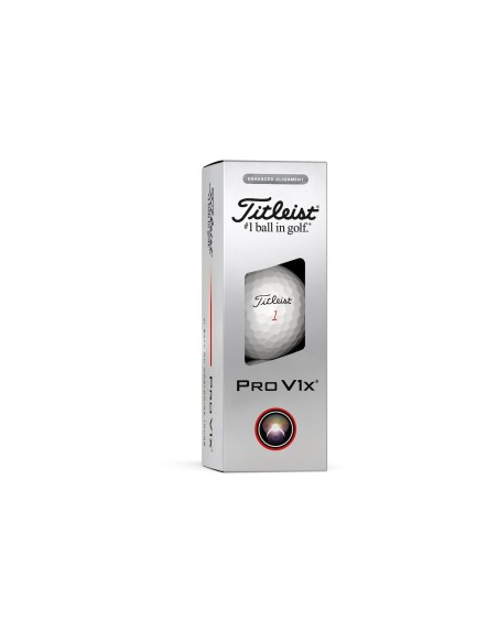 Bolas golf Titleist Pro V1x Enhanced Alignment 2.0