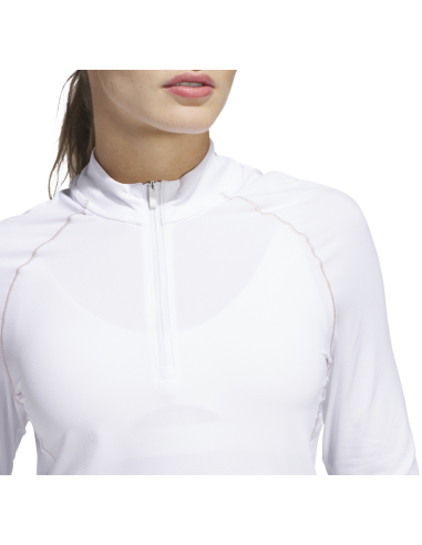 Sudadera golf mujer adidas Ultimate365 Solid Quarter-Zip Mock