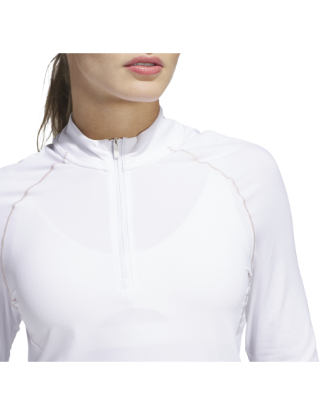 adidas Ultimate365 Solid Quarter-Zip Mock women golf sweatshirts