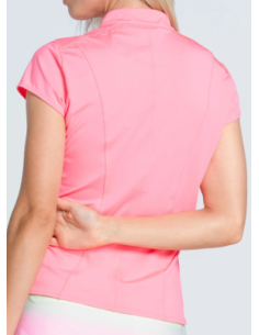 Lucky in Love Swing Zip Short Sleeve women golf Polo shirt 2