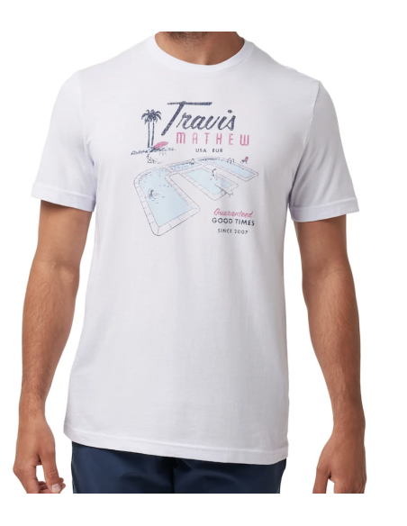 Travis Mathew On Vacation men golf T-shirt