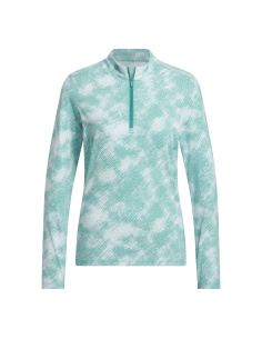 adidas Ultimate365 Printed Quarter-Zip women golf Polo shirt