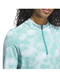 adidas Ultimate365 Printed Quarter-Zip women golf Polo shirt 2