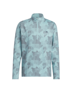 Sudadera golf hombre adidas Go-To Print 1/4 Zip