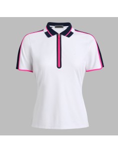 Polo golf mujer G/Fore Tech Pique Contrast GLP000090