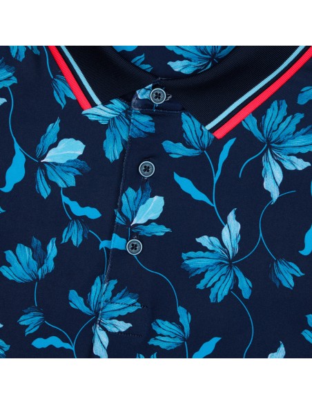 G/Fore Iris Floral Tech GMP000098 men golf Polo shirt