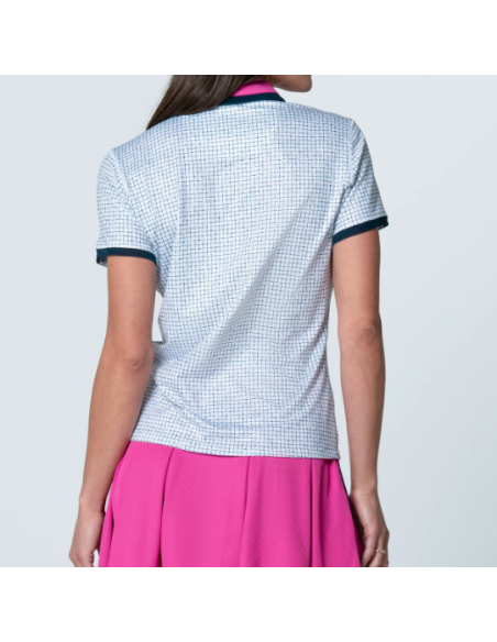 Polo golf mujer Lucky in Love Lovin' Boucle' Zip Short Sleeve
