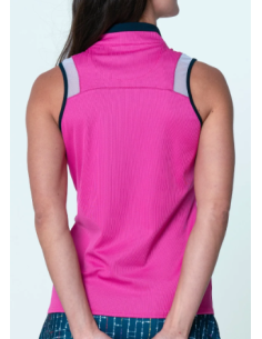 Lucky in Love Color Block Zip Tank women golf  Polo shirt 2