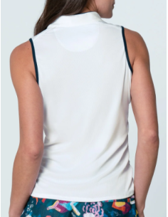 Lucky in Love On Par Zip Tank women golf Polo shirt 2