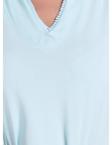 Lucky In Love Pleated Placket Sleeveless women golf Polo shirt