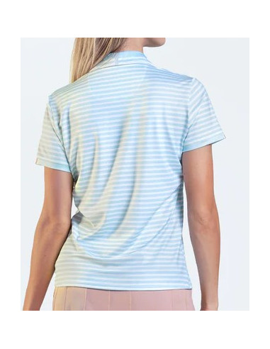 Polo golf mujer Lucky In love Riviera Stripe Short Sleeve