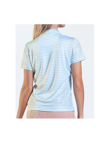 Polo golf mujer Lucky In love Riviera Stripe Short Sleeve