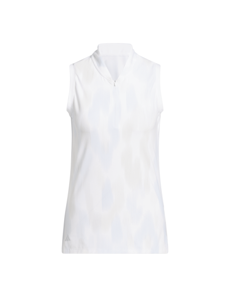 Polo golf mujer adidas W Ultimate Printed Sleeveless JX6650