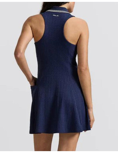 Vestido golf Ralph Lauren RLX Womens Stretch Jacquard SL Polo 285A10593