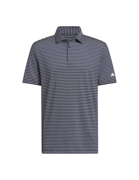 adidas men golf Performance two-colour stripe JY5437 Polo Shirt