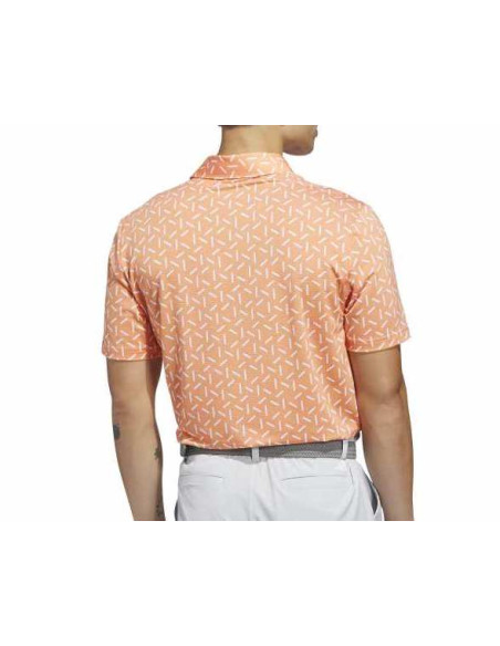 adidas men golf Ultimate 365 Mesh Print KE7705 Polo Shirt
