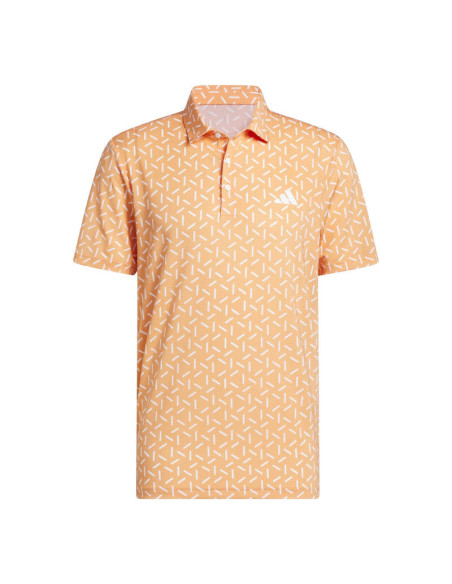adidas men golf Ultimate 365 Mesh Print KE7705 Polo Shirt