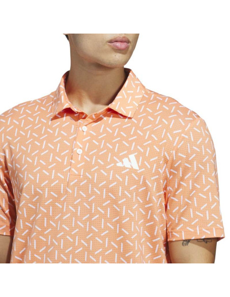 adidas men golf Ultimate 365 Mesh Print KE7705 Polo Shirt