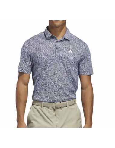 adidas men golf Ultimate Feather Print KR9521 Polo Shirt