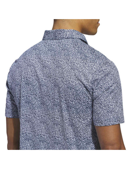 adidas men golf Ultimate Feather Print KR9521 Polo Shirt