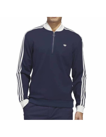 adidas men golf 3 Stripes 1/4 Zip JY9940 Sweatshirt