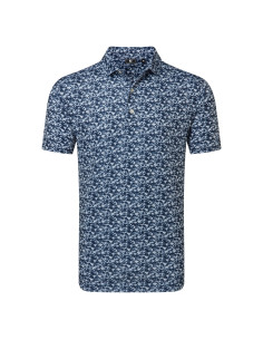 Polo golf hombre Footjoy Hidden Palm Print Lisle 39244