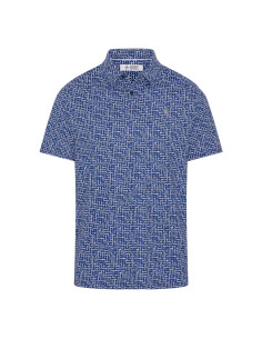 Penguin Color Theory Gingham men golf Polo shirt OGKSG036