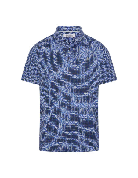 Penguin Color Theory Gingham men golf Polo shirt OGKSG036
