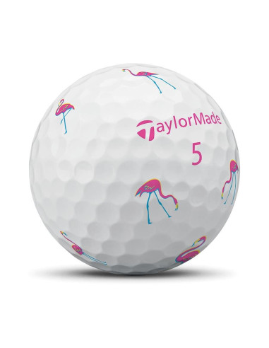 Bolas golf TaylorMade TP5 pix Flamingo Edición Limitada