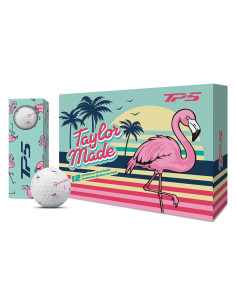 Bolas golf TaylorMade TP5 pix Flamingo Edición Limitada