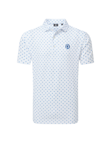 Footjoy golf 154th Open Championship Ditsy Polo Shirt