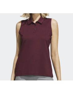 adidas Solid Ottoman Sleeveless women golf Polo Shirt 2
