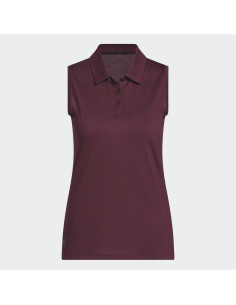 adidas Solid Ottoman Sleeveless women golf Polo Shirt