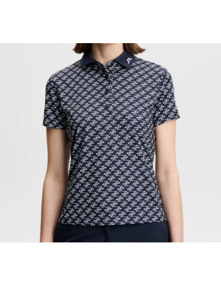 Polo J. Lindeberg Tour Tech Print golf mujer