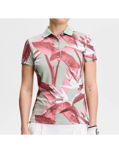 Polo J. Lindeberg Tour Tech Print golf mujer