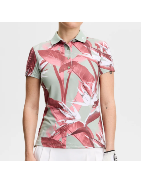 J. Lindeberg Tour Tech Print women golf Polo Shirt