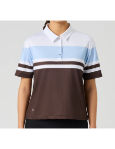 Daily Sports women golf Cropped Striped 1/2S Polo shirt 1000912